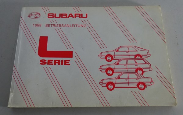 Betriebsanleitung / Handbuch Subaru L-Serie L 1800 Leone 4WD Stand 1988
