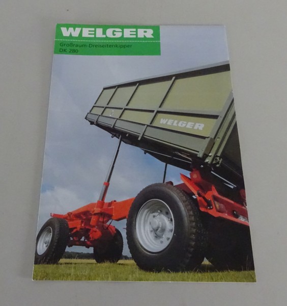 Prospekt / Broschüre Welger Dreiseitenkipper DK 280