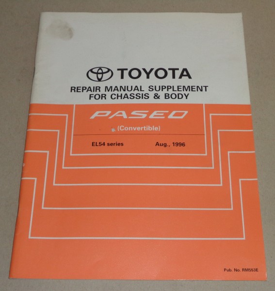 Werkstatthandbuch / Repair Manual Toyota Paseo Convertible Chassis + Body, 1996