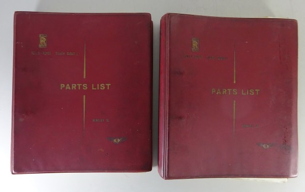 Teilekatalog Rolls Royce Silver Cloud I / Bentley S1 Baujahr 1955 - 1959