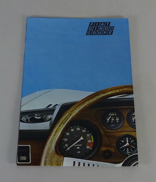 Prospekt / Broschüre Fiat Dino Coupé Innenraum Baujahr 1967-1969