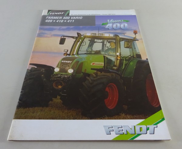Prospekt / Broschüre Fendt Farmer 400 Vario 409 / 410 / 411 Stand 10/1999