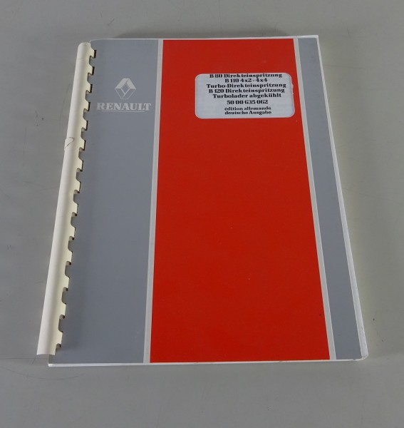 Betriebsanleitung / Handbuch Renault LKW B 80 - B 120 Turbo Stand 03/1992