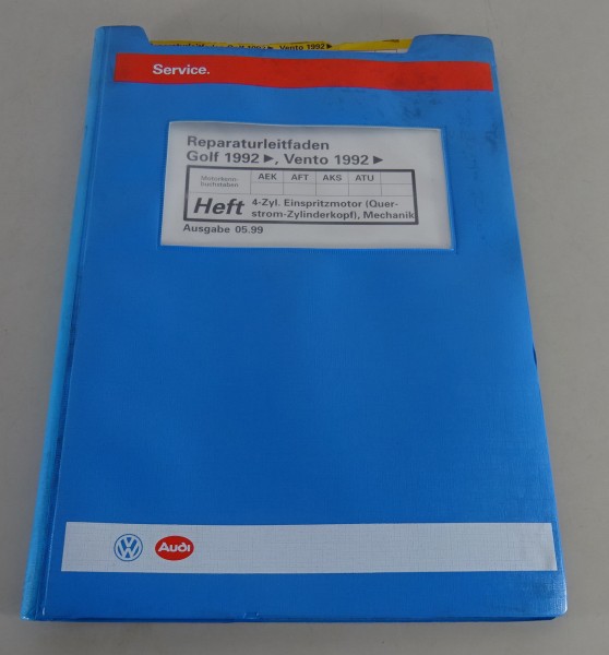 Werkstatthandbuch Golf III Vento 4 Zylinder Einspritzmotor Querstrom von 1999