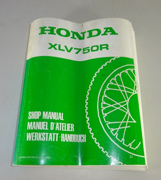 Werkstatthandbuch / Reparaturanleitung Honda XLV 750 R Stand 1983