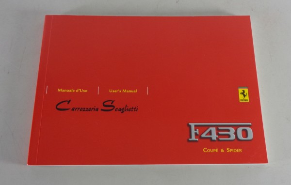 Betriebsanleitung / Handbuch Ferrari F430 "Karosserie Scaglietti" Programm 2005