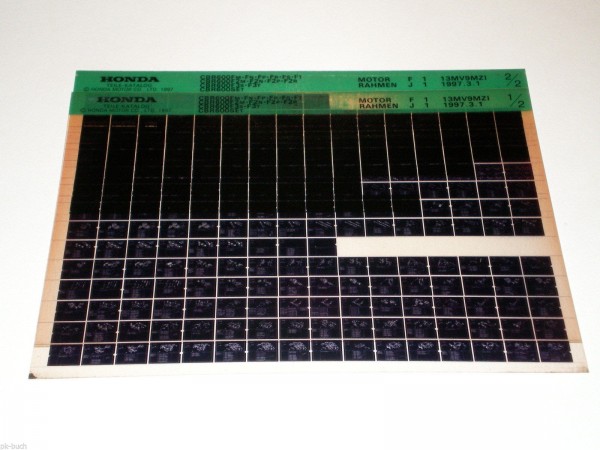 Microfich Ersatzteilkatalog Honda CBR 600 F / CBR 600 F2 Stand 03/1997