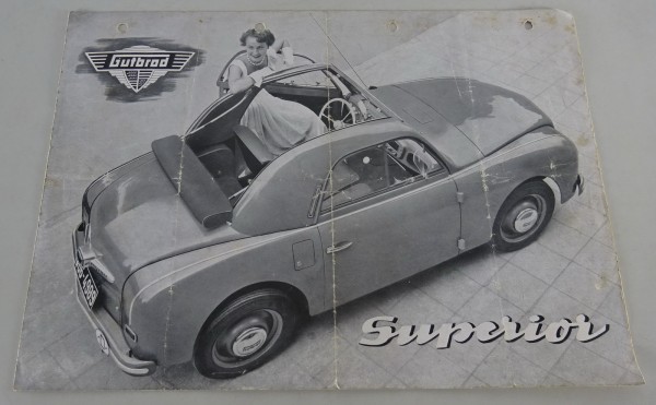 Prospekt Gutbrod Superior 600 | Luxus 700 | Kombi Stand 06/1953