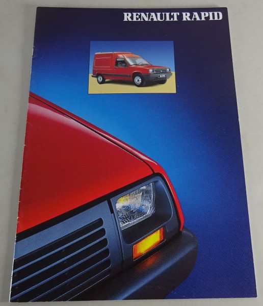 Prospekt / Broschüre Renault Rapid Stand 10/1990