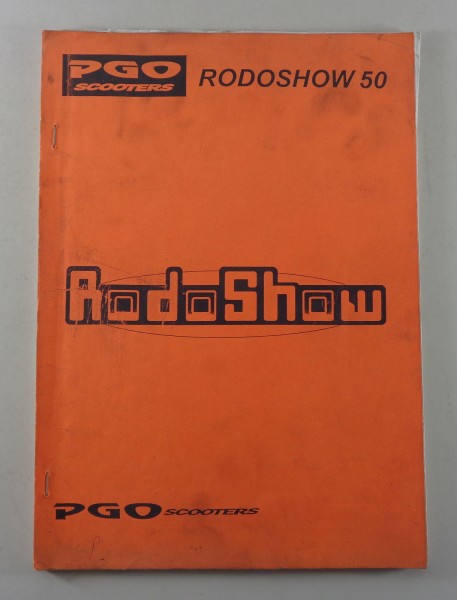 Teilekatalog PGO Scooters Rodo Show 50 Stand 09/1999