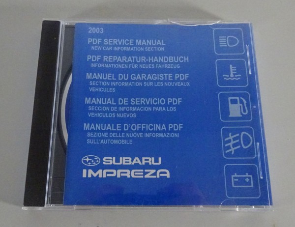 Werkstatthandbuch auf CD Subaru Impreza Modelljahr 2003 Ausgabe 11/2002
