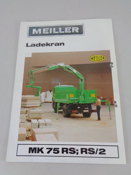 Prospekt / Broschüre Meiller Ladekran MK 75 RS; RS/2