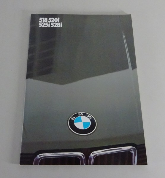 Prospekt / Broschüre BMW 5er E28 518 / 520i / 525i / 528i Stand 01/1984