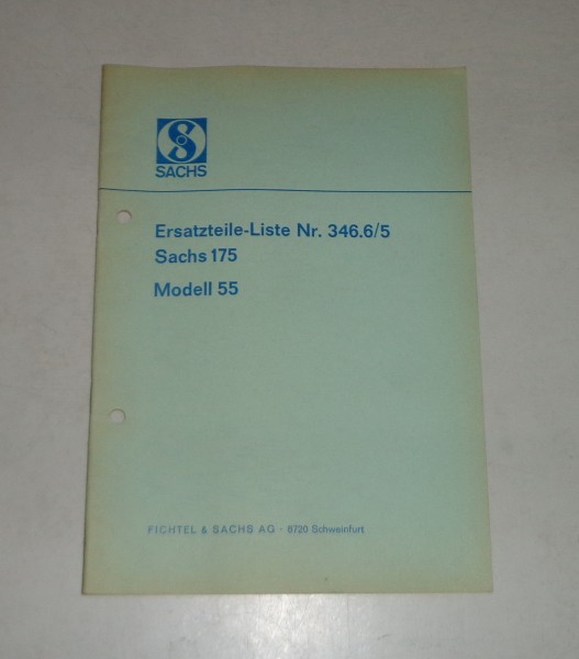 Teilekatalog / Ersatzteilliste Sachs 175 Modell 55 - Stand 03/1967