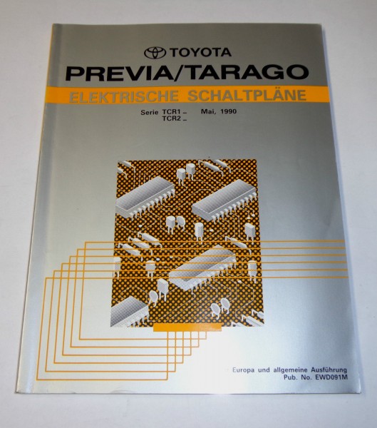 Werkstatthandbuch Elektrik Schaltpläne Toyota Previa / Tarago, Stand 05/1990