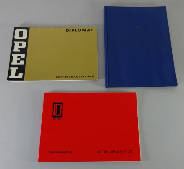 Bordmappe + Betriebsanleitung / Handbuch Bitter Diplomat CD Ausgabe 1973 / 1974