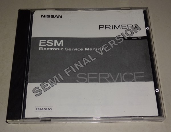 Werkstatthandbuch auf CD Nissan Primera P12 Stand 01/2002