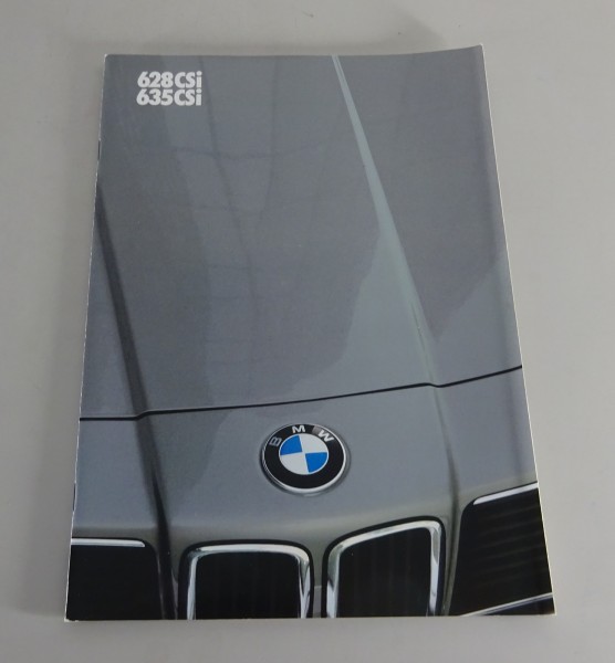 Opuscolo BMW Serie 6 E24 628CSi / 635CSi edizione 02/1982