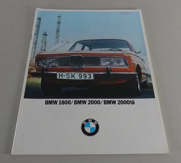 Prospekt / Katalog BMW 1800 / 2000 / 2000 tii Neue Klasse E118 / E121 05/1971