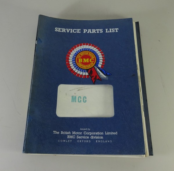 Teilekatalog / Spare Parts List BMC MG C Roadster + GT Body Stand 1965