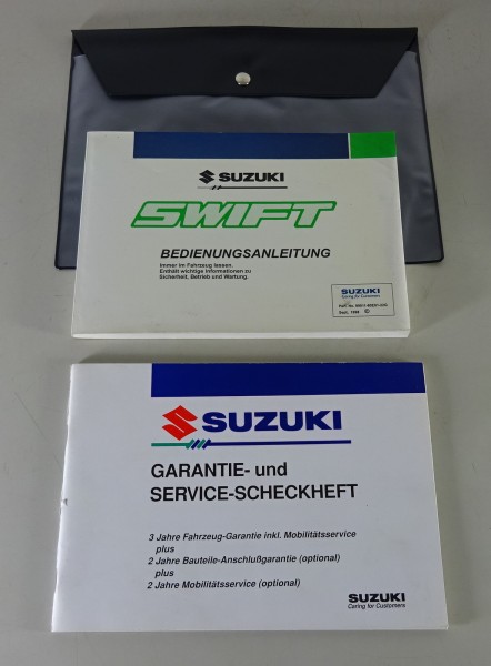 Bordmappe + Betriebsanleitung / Handbuch Suzuki Swift Typ MA von 09/1998