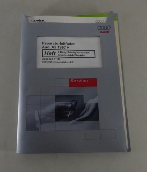 Werkstatthandbuch Audi A3 8L 5 Gang-Schaltgetriebe 02C Allradantrieb von 11/1998