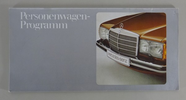 Prospekt / Broschüre Mercedes-Benz W123 / W116 / R107/C107 / W100 Stand 04/1977