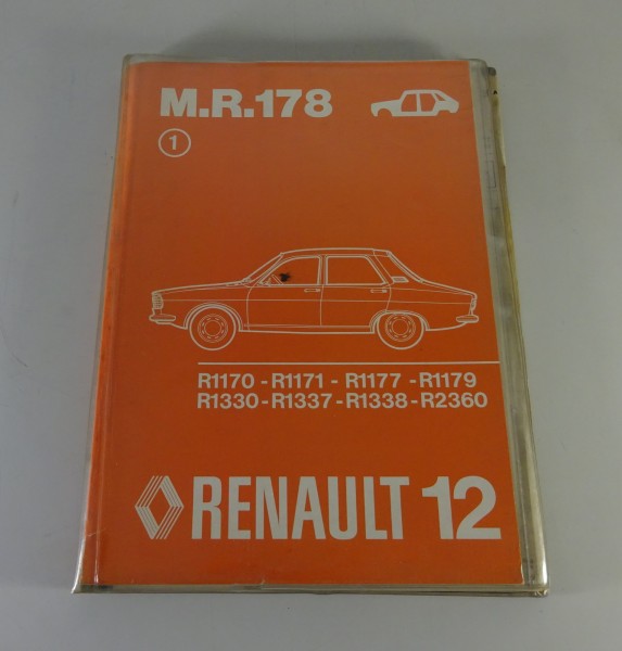 Werkstatthandbuch / Reparaturanleitung Renault R12 Karosserie Stand 08/1976