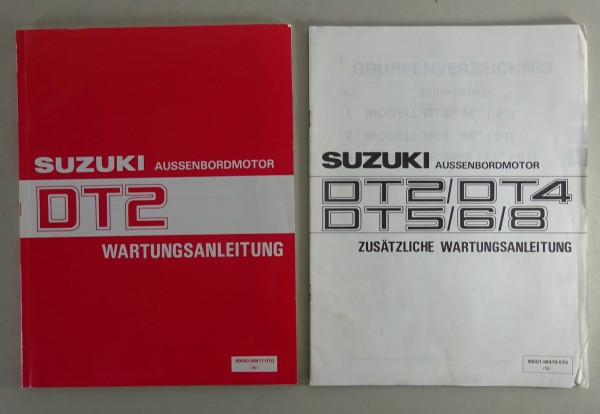 Werkstatthandbuch / Wartungsanleitung Suzuki Außenbordmotor DT2 Stand 1988