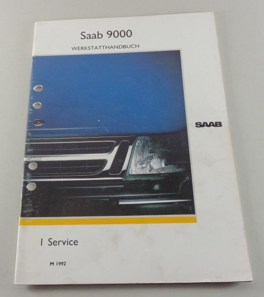 Werkstatthandbuch Saab 9000 Service Modelljahr 1992