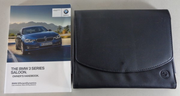 Owner's Manual + Wallet BMW 3-Series Saloon F30 318i 320i 330d etc. from 6/2015