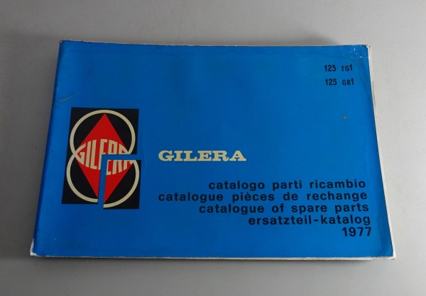 Teilekatalog / Ersatzteilkatalog Piaggio Gilera 125 TG1 + GR 1 Moped Stand 1977