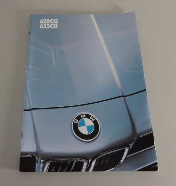 Opuscolo BMW Serie 6 E24 628CSi / 635CSi edizione 02/1983