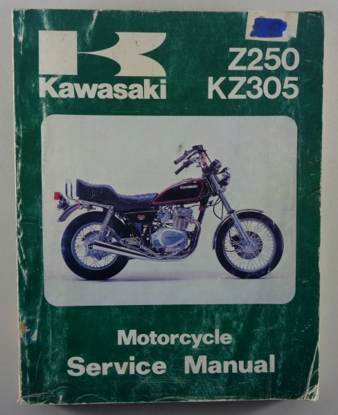 Workshop Manual Kawasaki Z250 / KZ305 from 1981