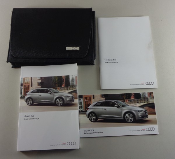 Board portefeuille + Handleiding Audi A3 8P van 6/2012