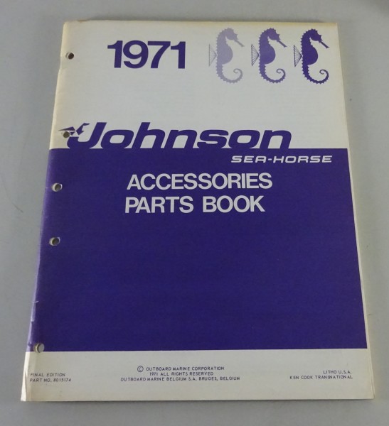 Zubehör-Katalog / Teilekatalog OMC Johnson Außenborder von 1971
