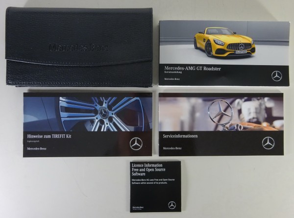 Betriebsanleitung + Bordmappe Mercedes-Benz AMG GT Roadster Typ 190 Stand 2018