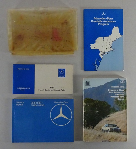 Owner´s Manual + Wallet Mercedes-Benz W126 300 SD Turbo-Diesel from 07/1982