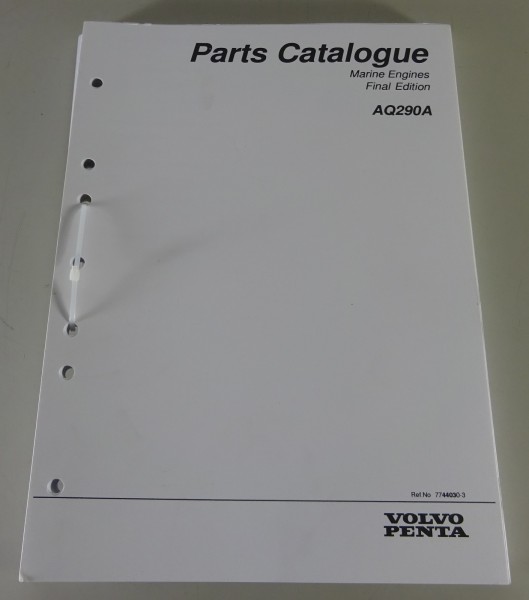 Parts Catalogue / Reservdelskatalog Volvo Penta Engine AQ290A ENG Stand 02/1994