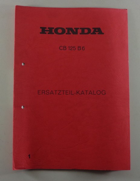 Teilekatalog / Ersatzteilkatalog Honda CB 125 B 6