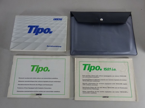 Bordmappe + Betriebsanleitung / Handbuch Fiat Tipo Typ 160 Stand 10/1991