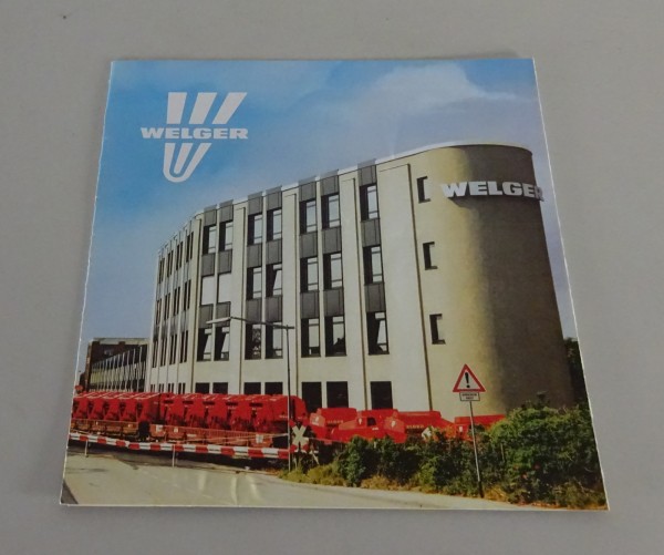 Prospekt / Broschüre Unternehmen Welger Stand 10/1988