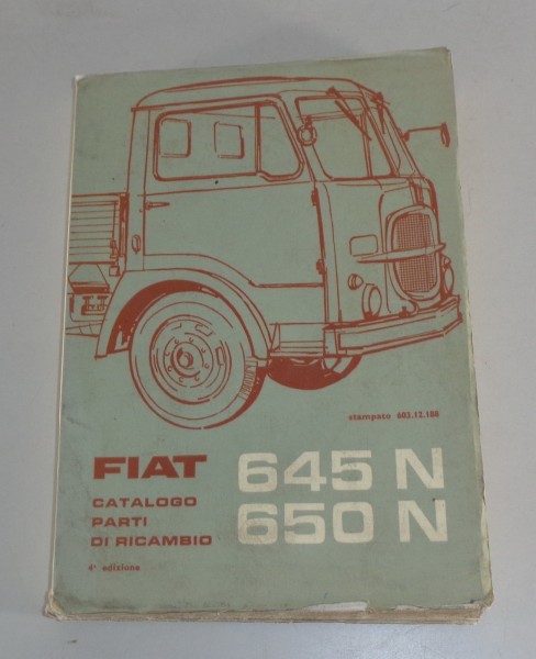 Teilekatalog / Catalogo parti di ricambio Fiat 645 N / 650 N von 07/1966