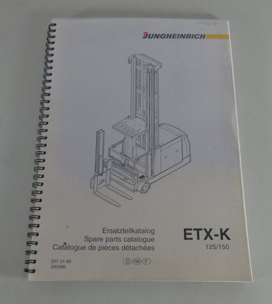Teilekatalog / Parts Catalog Jungheinrich Elektrogabelstapler ETX-K Stand 14/12