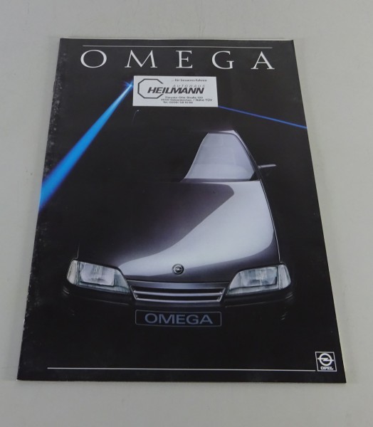 Prospekt / Broschüre Opel Omega A1 Stand 10/1986