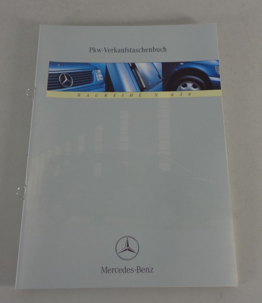Verkaufstaschenbuch Mercedes Benz Vito / V Klasse Baureihe V 638 Stand 03/1999