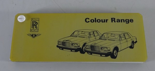 Farbfächer / Lackmuster / Color Range Rolls-Royce + Bentley ca. 1980 - 1985