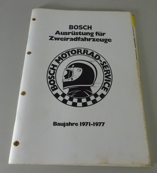 Katalog Bosch Motorrad-Ausrüstung Honda, BMW, DKW, Vespa Baujahre 1971 - 1977