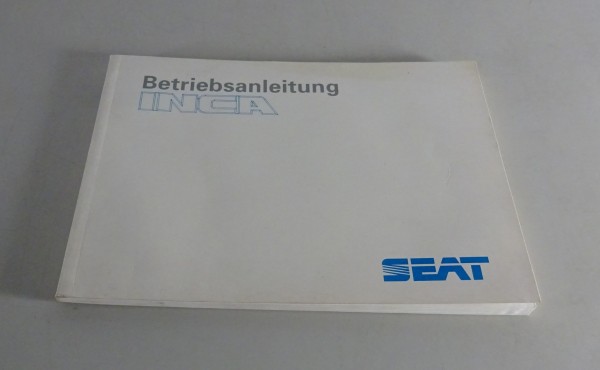 Betriebsanleitung / Handbuch Seat Inca Stand 1995