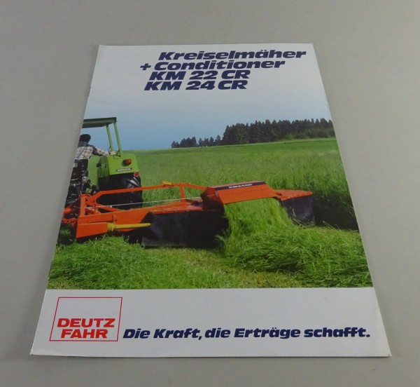 Prospekt Deutz-Fahr Kreiselmäher + Conditioner KM 22 CR / 24 CR Stand 06/1980
